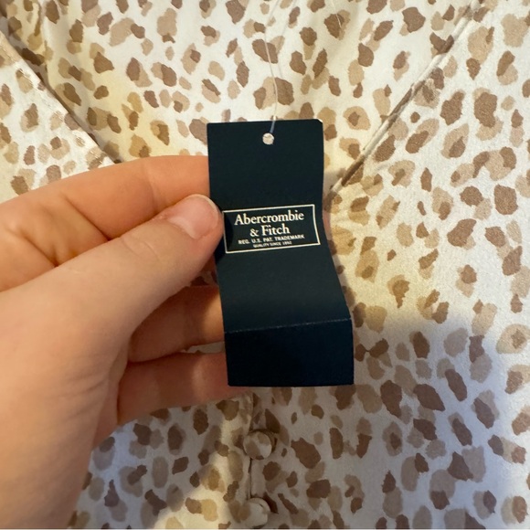 Abercrombie & Fitch Leopard Print Spaghetti Strap Bodysuit | New With Tags 0336 - Picture 5 of 8